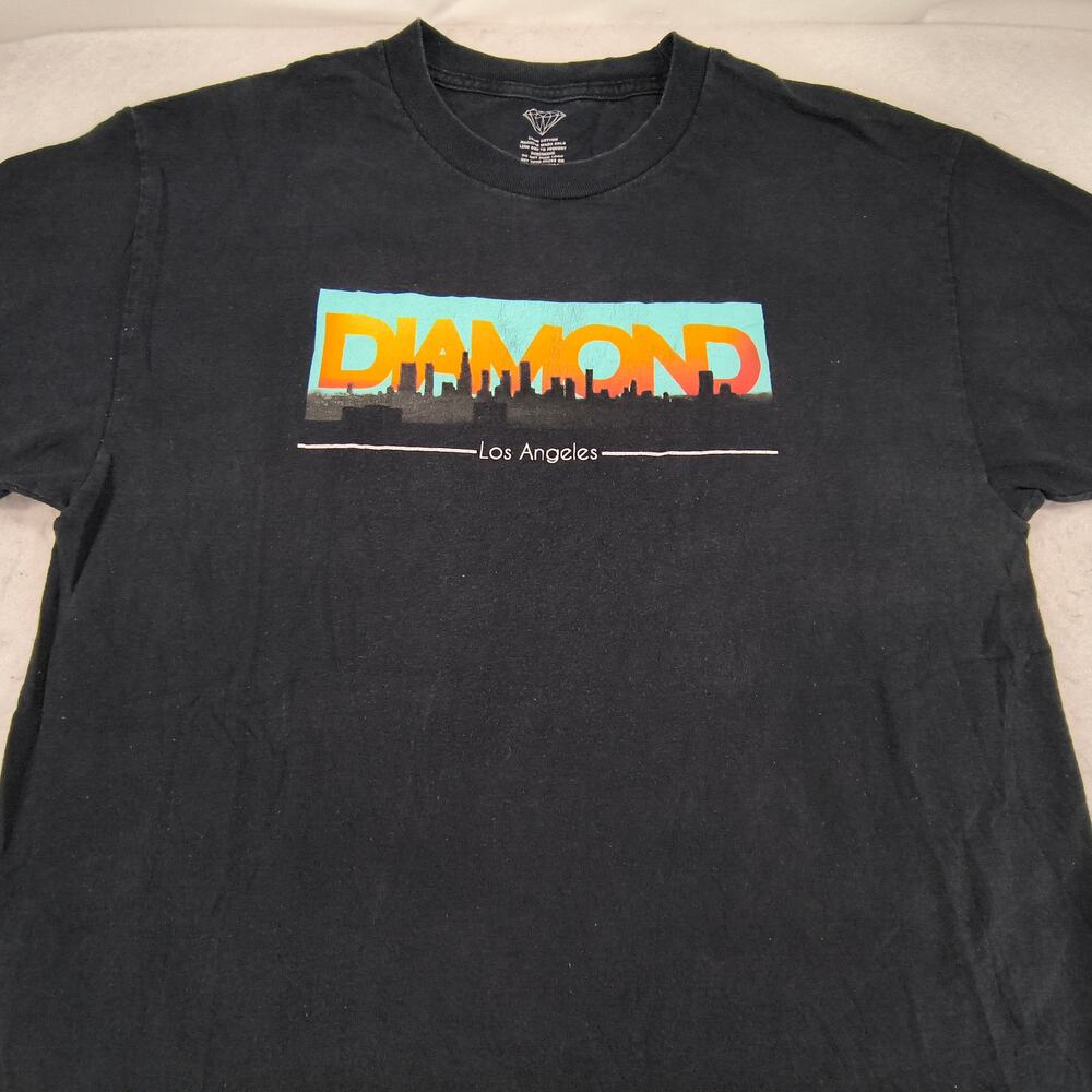 Diamond Supply Co Graphic Crew Neck Short Sleeve T Shirt Mens Size Large L Black